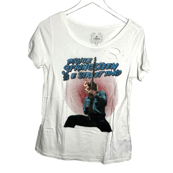 Bruce Springsteen Trunk Ltd limited edition white t-shirt womens size Medium USA - Picture 1 of 8